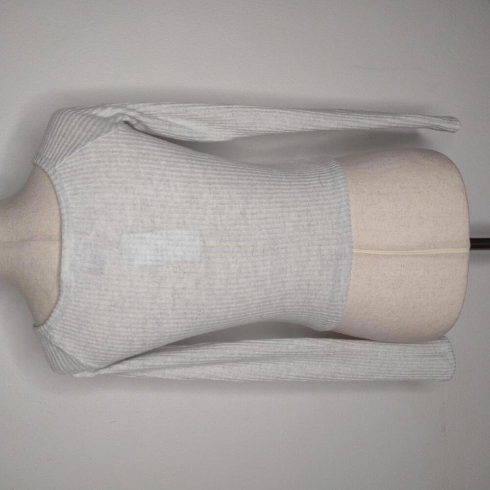 NWT Just Polly Women's Lt Heather Gray/Cozy Knit Star Top Size L - Picture 5 of 8